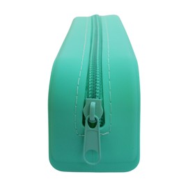 charmU - Pencil Case Pouch. Includes 3 Snap On Charms. Ideal for School Supplies, Arts and Crafts, Makeup Bag, Beach and Pool Day Essentials - Great for Boys and Girls (Green)