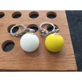 Unbranded VINTAGE | "New Mexico US 66" Key Chain | Yellow & White | 1993 | LOT OF 2