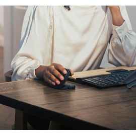 Contour Design Unimouse Eco Right-Hand Wired Ergonomic Mouse - Vertical Gaming Computer Mouse for Laptop and Desktop - Fully Adjustable Ergonomic USB Plug in Mouse - Mac & PC Compatible