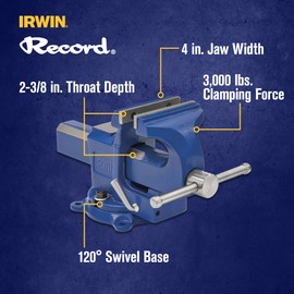 IRWIN Bench Vise, Quick Adjust (1959551)