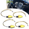 4pcs Motorcycle Signal Light Triangular Shape for Dirt Bike Electromobile