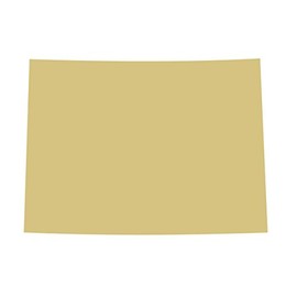 States Cutout Unfinished Wood United States Geography School Decor Door Hanger MDF Shape Canvas Style 1 (22", CO)