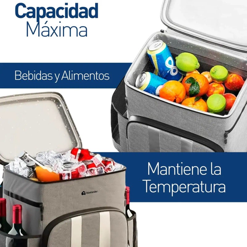 Mochila Hielera Térmica Aislada Portatil 27 Lt Frio Caliente