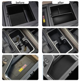 Armrest Storage Box, Wireless Charging Pad & Cup Holder Set for Lexus GX550,GX 550 Accessories