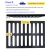 MOSINSBO Cast Iron Drain Grate, 17x12 Outdoor Drain Cover, B