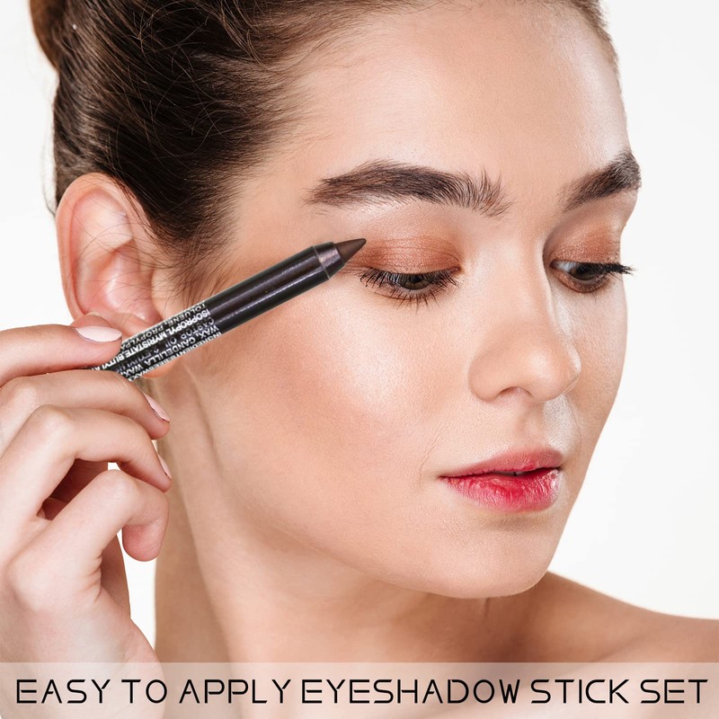 Eyeliner Pencil Set, 12 Color Eye Shadows Pen Eyebrow Pencil