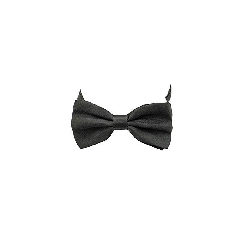 BB Accessories Satin Bow Tie - Plain Black