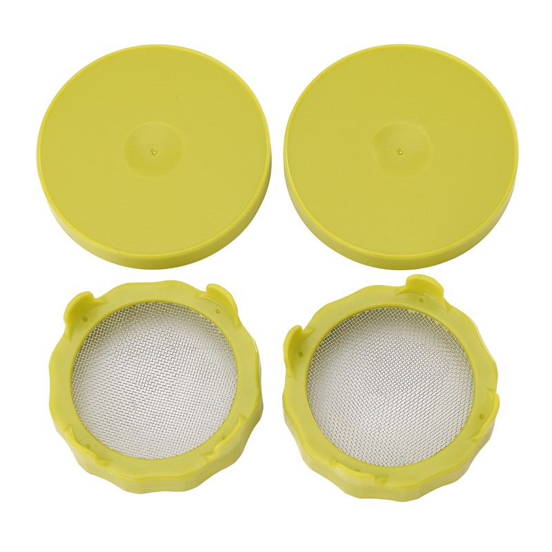 ABS Sprout Lid with Stainless Steel Screen for Wide Mouth