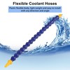 3 PCS Plastic Flexible Coolant Water Oil Pipe Hose For