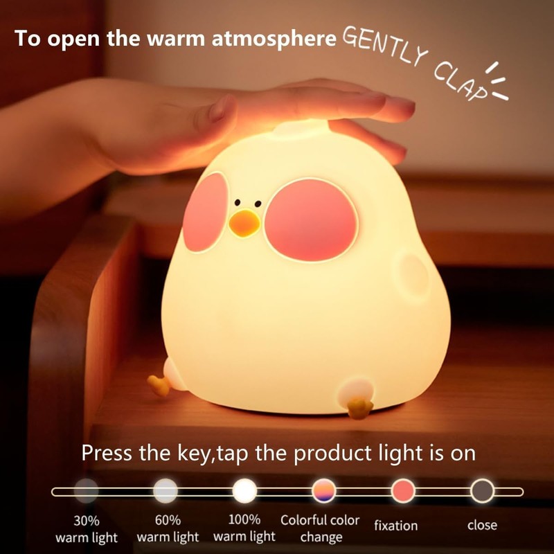 ADOOCA Luz de Noche para Bebe, Lampara Nocturna para Niños