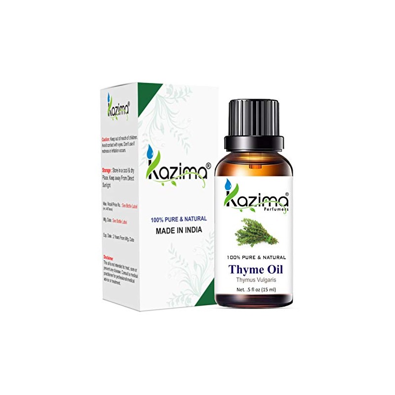 KAZIMA Thyme Essential Oil - 100% Pure Natural & Undiluted