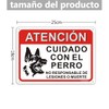 Cuidado Con El Perro 18 x 25 cm