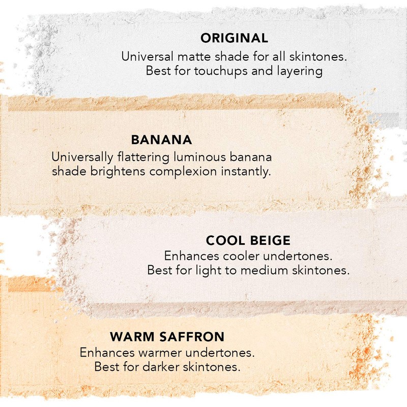 Dermablend Illuminating Banana Powder, Loose Setting Powder Makeup for Brightening