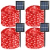 QITONG 4 Pack Solar Fairy Lights, Each 33ft 100 LED