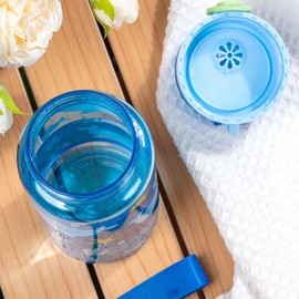 MHwan Children's Water Bottle, 550 ml, Robust and Shatterproof, Leak-Proof, BPA-Free, Beautiful Children's Water Bottle, Suitable for School Travel, with Removable Carry Handle