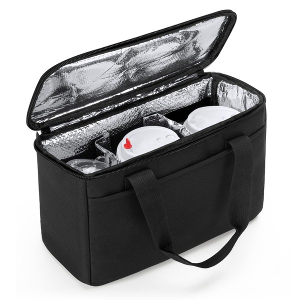 Trunab Reusable 3 Cups Drink Carrier for Delivery with Adjustable