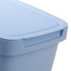 KADAX Waste Bin with Lid and Handle, Plastic Waste Bin,