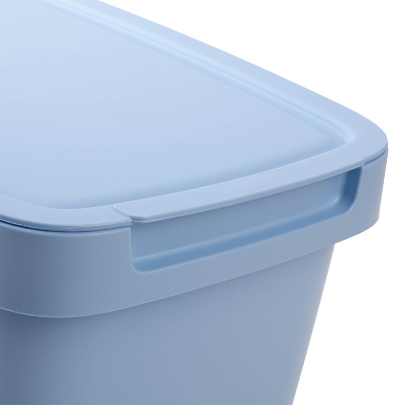 KADAX Waste Bin with Lid and Handle, Plastic Waste Bin,