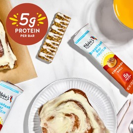 Blake's Seed Based Breakfast Bars with Protein — Cinnamon Roll (24 Count), 5g Clean Plant-Based Protein, Gluten Free, Nut Free, Dairy Free & Vegan, Healthy Snacks for Kids or Adults, School Safe