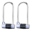 SagaSave Combination Lock, 2PCS 5 Digit Padlock, 7mm Width Flexible