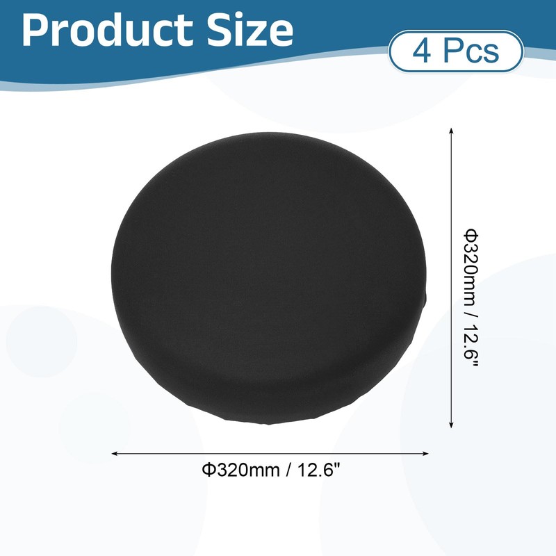 sourcing map 4 Pack Stool Covers Round, 16-20 Inch Bar