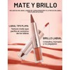 Lápiz de Labios y Pintalabios Líquido 2 en 1 con