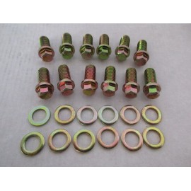Hot Rod Parts Supply SBC Zinc 6 pt Header Bolt Kit 283 305 327 350 383 400 SB Chevy #9824