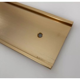 Unbranded 2" x 16" Gold Aluminum Name Plate Holder Office Conference Room Locker Cubicle