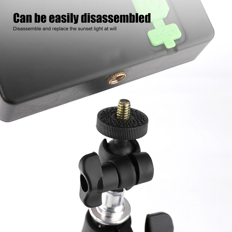 Rotatable Floor Projection Lamp Innovative USB Charging 180 Degree Rotation