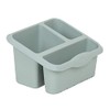 Wham Silver Sage High Grade Plastic Sink Tidy Cutlery Drainer