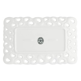 Porcellana Valentino Carved Tray 8X5 in Luxury Box, Nylon/A