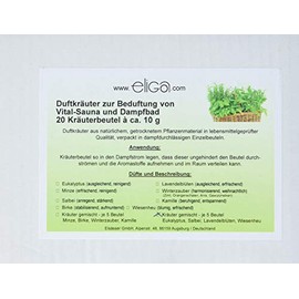 eliga Scented Herbs Mixed Fragrances Eucalyptus, Sage, Lavender Flowers, Meadow Hay, Pack of 1 (1 x 20 Pieces)