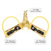 EEEKit 1/4" RV Propane Quick Connect Splitter, Solid Brass Natural