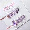 Bling Gra Handmade Nail Tips - Silver Design 2 (Thumb