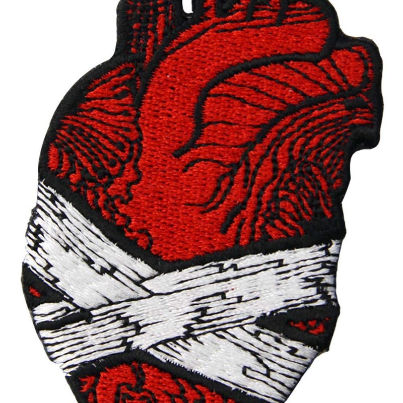 Save My Heart Patch Embroidered Badge Iron On Sew On