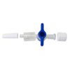 MEETOOT 6pcs Disposable Medical Valve 2-Way Stopcocks with Luer Connections