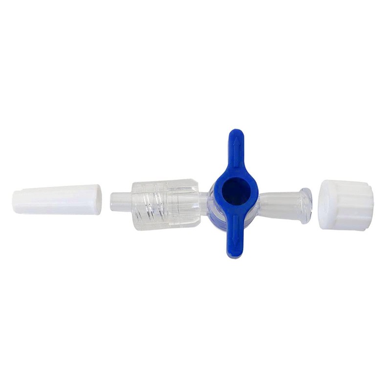 MEETOOT 6pcs Disposable Medical Valve 2-Way Stopcocks with Luer Connections