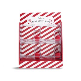 YOBRO - Dispensador de caramelos apilable retro, dispensador de aperitivos con cucharas, dulces de almacenamiento de dulces, contenedores acrílicos para alimentos, mini tienda de dulces