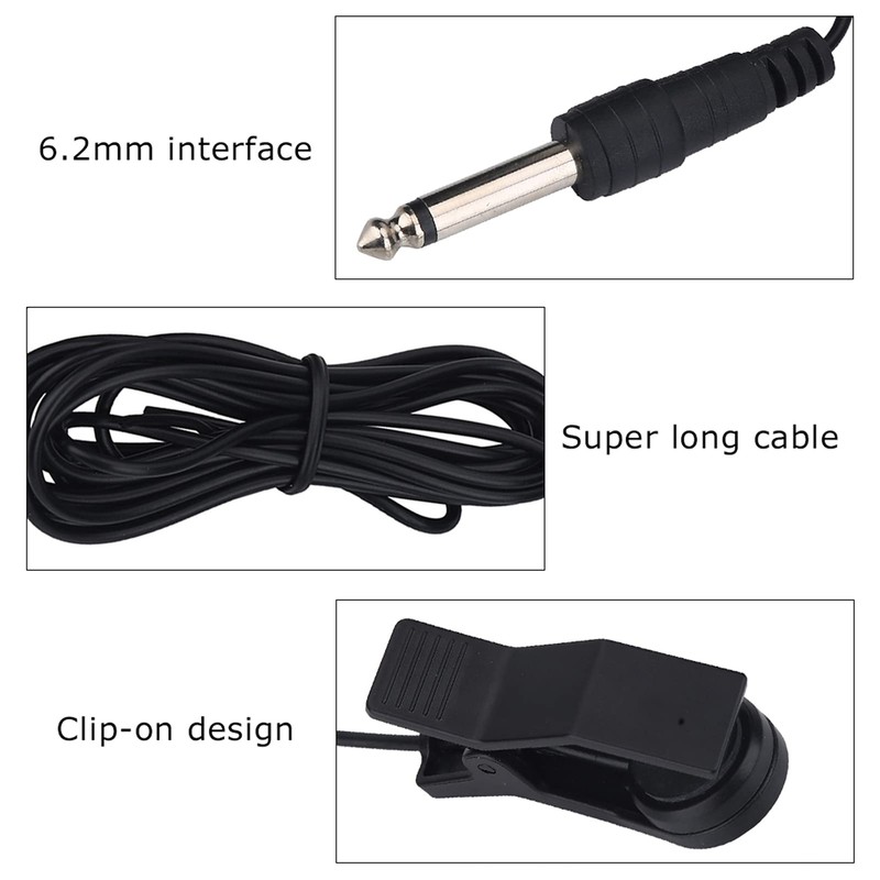 Vocal Pickup, Clip-On Portable Pickup, Contact Microphone, Vocal Pickup for