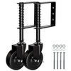 EVCUHASL 4" Spring Loaded Gate Caster Wheel with Side Brake,