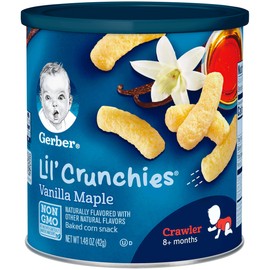 Gerber Snacks for Baby Lil Crunchies, Vanilla Maple, 1.48 Ounce (Pack of 6)
