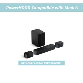 PowerHOOD 15V AC/DC Adapter Compatible with ULTIMEA Poseidon D60 5.1 Sound Bar Dolby Atmos Model U2520 Sound Bar for Smart TV with Subwoofer 15VDC DC15V 15 Volt Power Supply Cord Charger Cable PSU