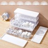 Tatuo 6 Pcs Cable Organizer Box with Wire Ties, Plastic