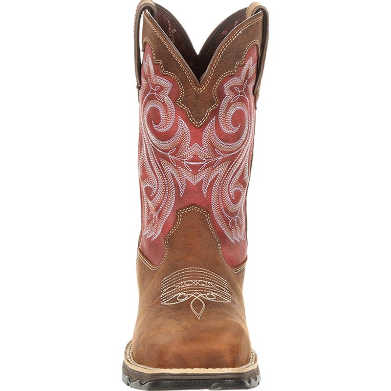 Durango womens Lady Rebel Work Western Boot, Briar Brown and