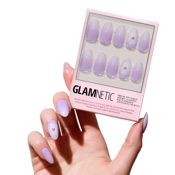 Glamnetic Press On Nails - Lilac Reef | Short Almond