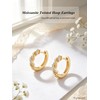 Silver Cartilage Earrings for Women Moissanite Infinity Braided Gold Hoops