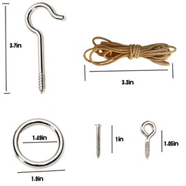 Ring Toss Game for Adults, Ring Toss Game DIY Kit Stainless Steel Hardware