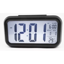 Gadiz Reloj Digital Alarma Numeros Grandes Negro Fechador Luz Led