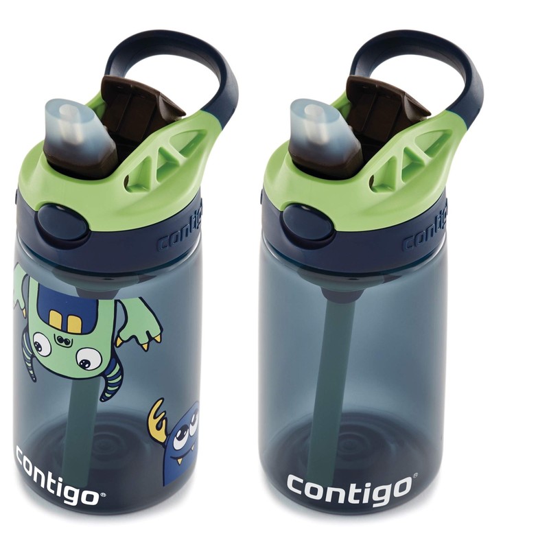 Contigo Kids Water Bottle with Redesigned AUTOSPOUT Straw, 14 oz.,