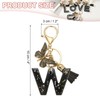 PATIKIL Alphabet Initial Letter Keychain, Resin Cute Keychains with Tassel